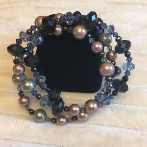 Wrap beaded bracelet